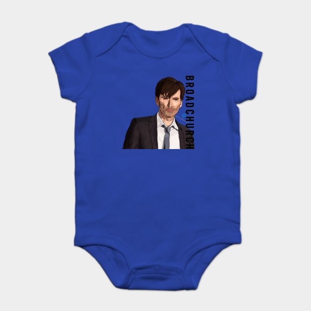 David Tennant Broadchurch Baby Bodysuit by jessmasterfrey